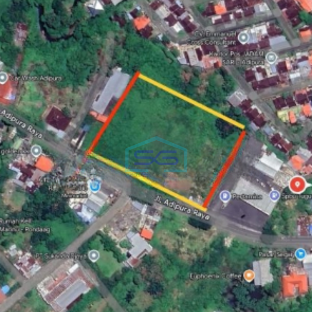 Dijual Tanah 1,2 Hektar Di Jl Adipura Dekat SPBU Buat Kantor  Mapanget, Manado Luas Tanah (PxL)  12000 m²-2