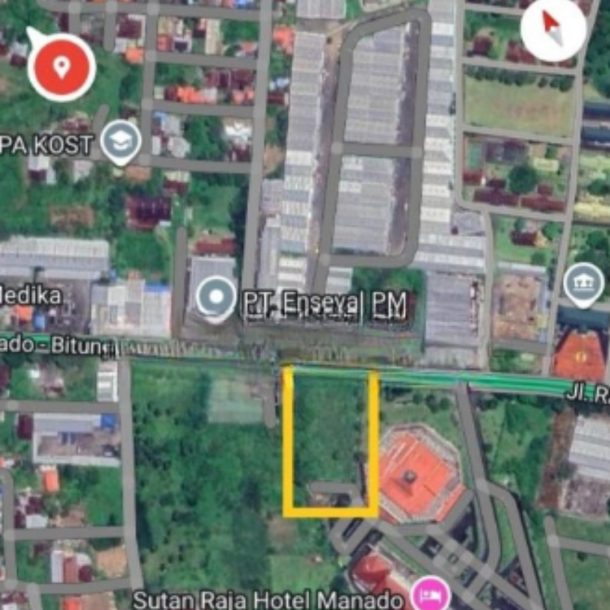 Dijual Tanah 4000m2 Di Depan Pergudangan Antropolis Maumbi Kalawat, Minahasa Utara Luas Tanah (PxL)  4000 m²-1