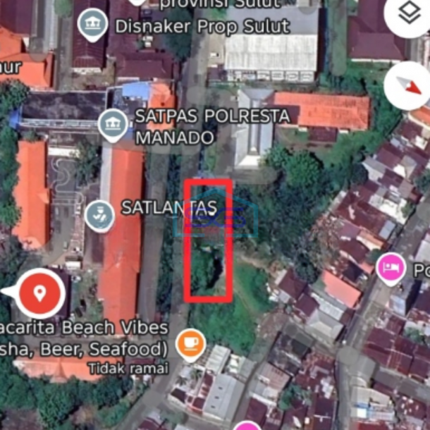 Disewakan Tanah Di Depan Poltabes Jl17 Agustus Wanea, Manado Luas Tanah (PxL)  2000 m²-4