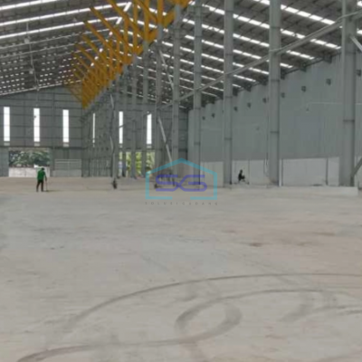 Disewakan Gudang Luas Bangunan  3360 m² Akses Container 40 Feet Lokasi Sepatan Tangerang