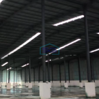 Disewakan Gudang Luas Bangunan 7200 m² Lokasi Bebas Banjir di Pakuhaji Tangerang