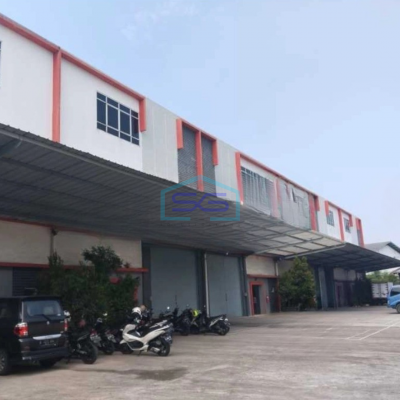 Dijual Gudang Ada Kantor Akses Container 40 Feet Lokasi Jurumudi Tangerang