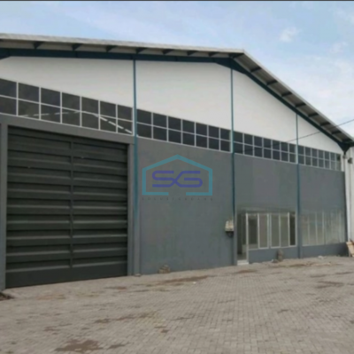 Dijual Gudang Akses Container Luas Tanah  1426 m² Lokasi Siap Huni di Gedangan Sidoarjo