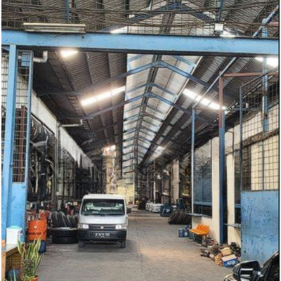 Dijual gudang bagus siap pakai di Jurumudi