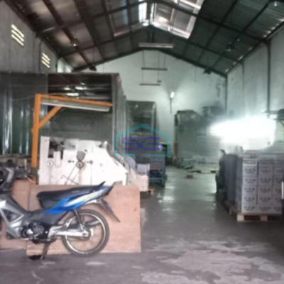 Dijual Gudang Luas Bangunan  396 m² Lokasi Bebas Banjir di Kosambi Tangerang