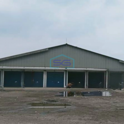 Disewakan Gudang Luas Bangunan  5000 m² Bonus Lahan Kosong di Jati Uwung Tangerang