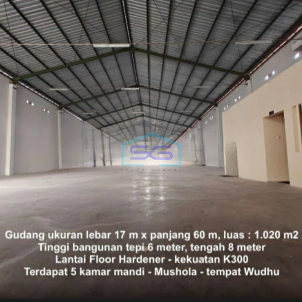 Disewakan Gudang Akses Container Luas Bangunan 1300 m²  di Sleman Yogyakarta-2