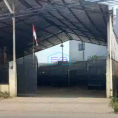 Disewakan Gudang Ada Kantor Ex Bengkel Luas Bangunan 450 m² di Legok Tangerang
