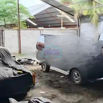 Disewakan Gudang Ada Kantor Ex Bengkel Luas Bangunan 450 m² di Legok Tangerang