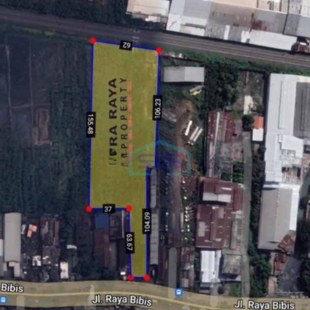 Dijual Tanah Dekat Margomulyo Di Raya Bibis Tandes Surabaya Luas Tanah 9900 m²-1