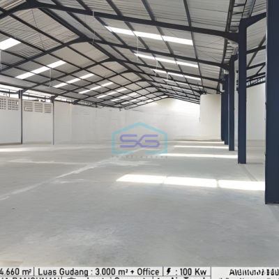 Disewakan Gudang Ada Kantor Luas Tanah 4460 m² Lokasi Bekasi