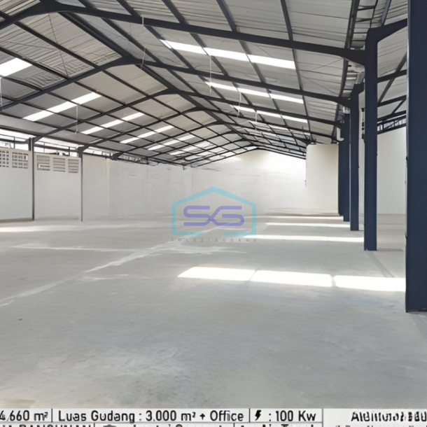 Disewakan Gudang Ada Kantor Luas Tanah 4460 m² Lokasi Bekasi-2