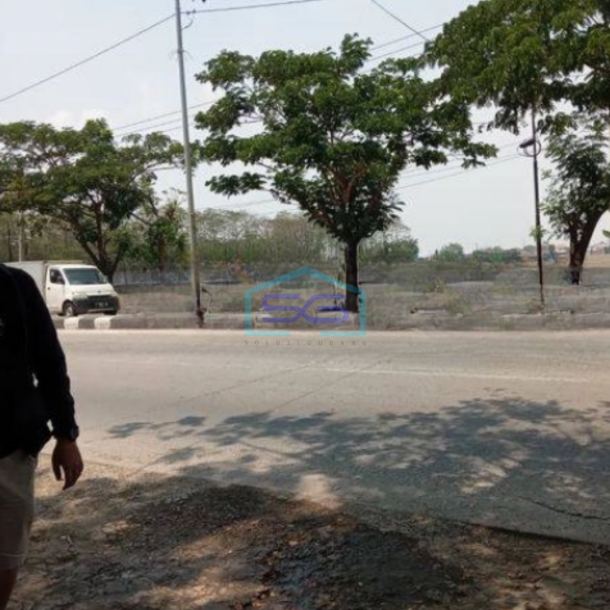 Dijual Tanah Strategis Pinggir Jalan Kawasan Pergudangan Pabrik Karawang Barat Bekasi-2