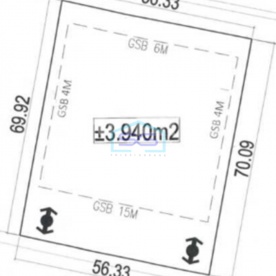 Dijual Tanah Kavling Komersial Bsd City Tangerang Luas Tanah 3940m²