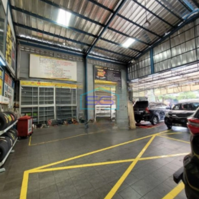 Dijual Ruang Usaha Ex Bengkel Lokasi Pinggir Jalan Raya si Ciater Tangerang LT 368m2