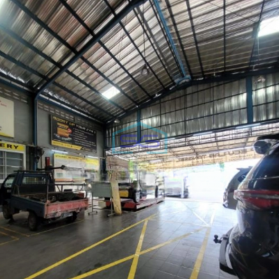 Dijual Ruang Usaha Ex Bengkel Lokasi Pinggir Jalan Raya si Ciater Tangerang LT 368m2