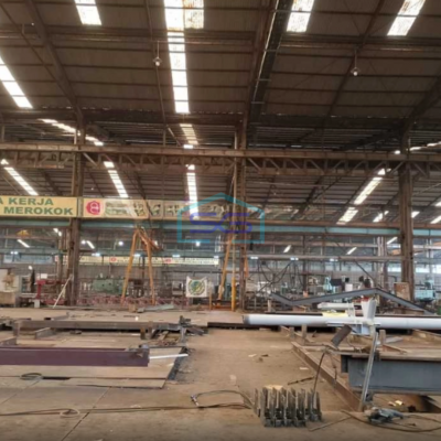 Dijual Pabrik Konstruksi Baja LT 71000m2 Di Jayanti Tangerang Banten