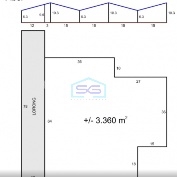 Disewakan Gudang Lokasi Strategis, Bebas Banjir, Akses Tol, Kantong Parkir Luas Karawaci Tangerang LB 3360m2-2