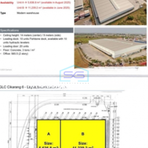 Disewakan Gudang Modern Dalam Kawasan Industri Di Cikarang Selatan Bekasis Luas Bangunan 6978 m²-4