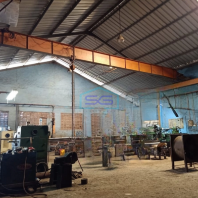 Dijual Pabrik Akses Container 40 Feet Luas Bangunan  1500 m² Lokasi Teluk Naga Tangerang