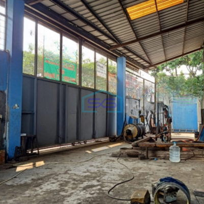 Dijual Pabrik Akses Container 40 Feet Luas Bangunan  1500 m² Lokasi Teluk Naga Tangerang