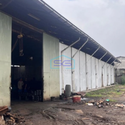 Dijual Cepat Tanah Ada Bangunan Gudang di Kapuk Kamal Jakarta Barat LT 4110m2